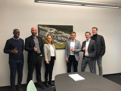Rock Tech and GEA representatives after signing. (CNW Group/Rock Tech Lithium Inc.) Rock Tech and GEA representatives after signing. (CNW Group/Rock Tech Lithium Inc.)